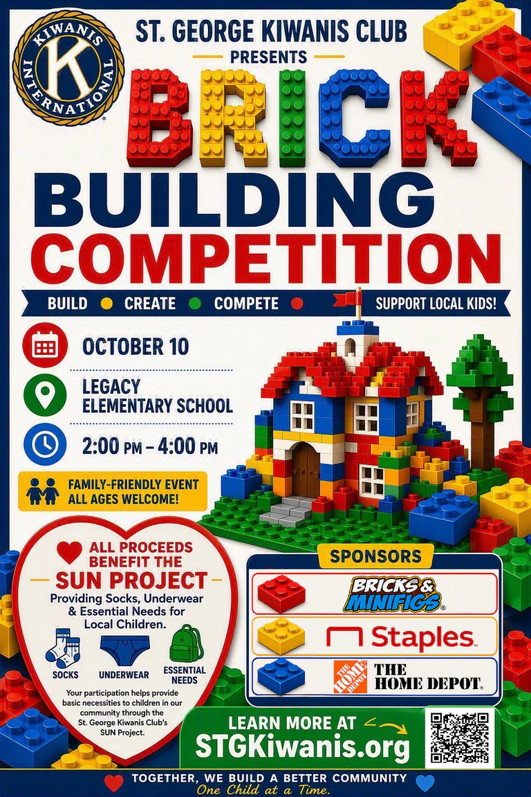 BRICK Building Block Competition event flyer